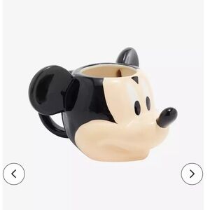 Mickey Mouse Face Shaped Large Ceramic Mug NIB